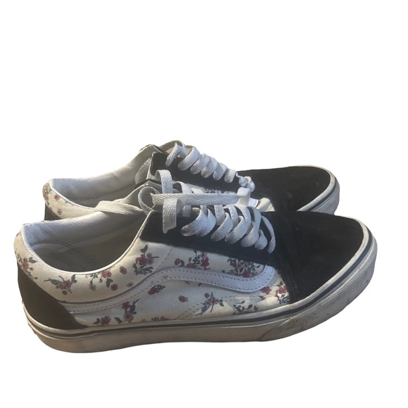 Vans Old Skool "Ditsy Floral Asphaltgold" Black / Cream Women's size 9 - Picture 2 of 4